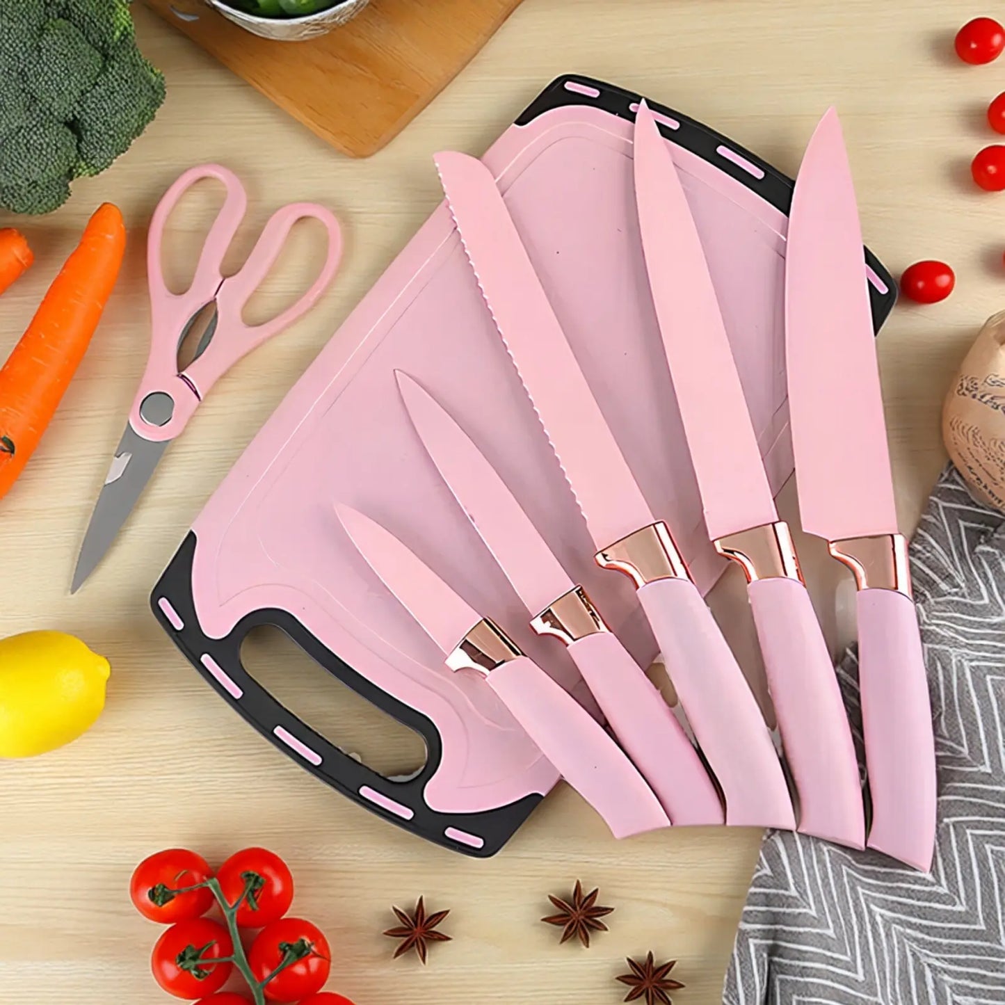 19-Piece High-Carbon Stainless Steel Kitchen Utensils Set