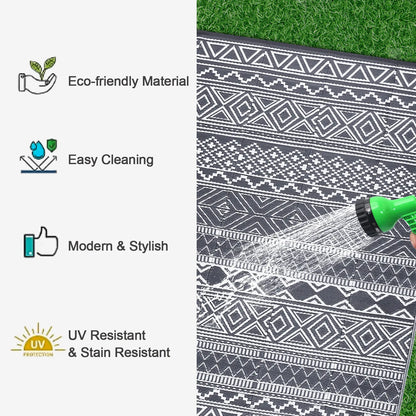 Garvee Waterproof Double-Sided Outdoor Plastic Straw Rug