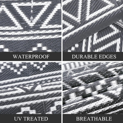 Garvee Waterproof Double-Sided Outdoor Plastic Straw Rug