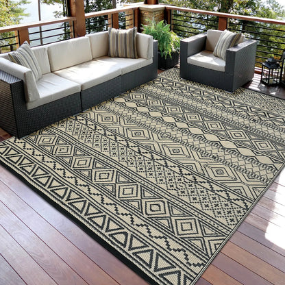 Garvee Waterproof Double-Sided Outdoor Plastic Straw Rug