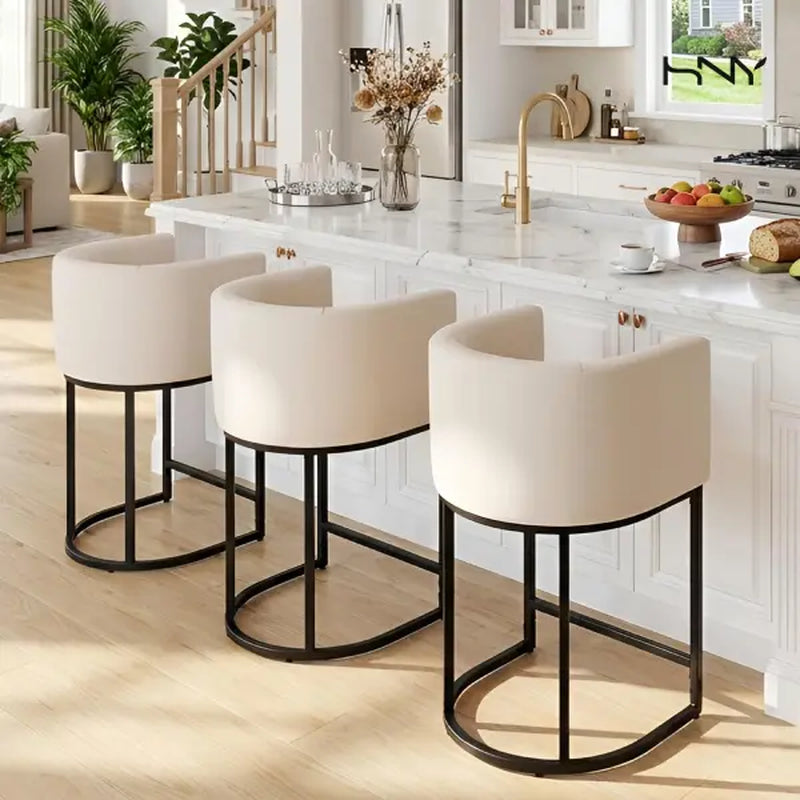 HNY Modern Linen Upholstered 24" Counter Stool  11. Dinner Plates