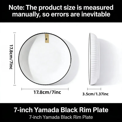 Minimalist Fluted Ceramic Dinner Plates (Set of 6)