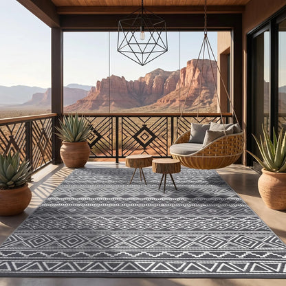 Garvee Waterproof Double-Sided Outdoor Plastic Straw Rug