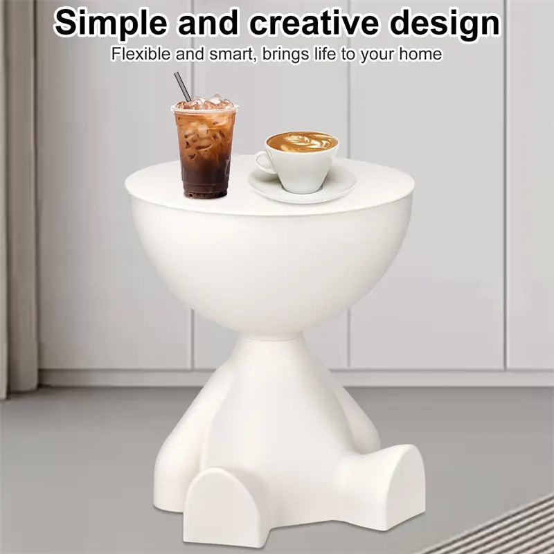 Modern Round Side Table – Bowl-Shaped End Table & Nightstand