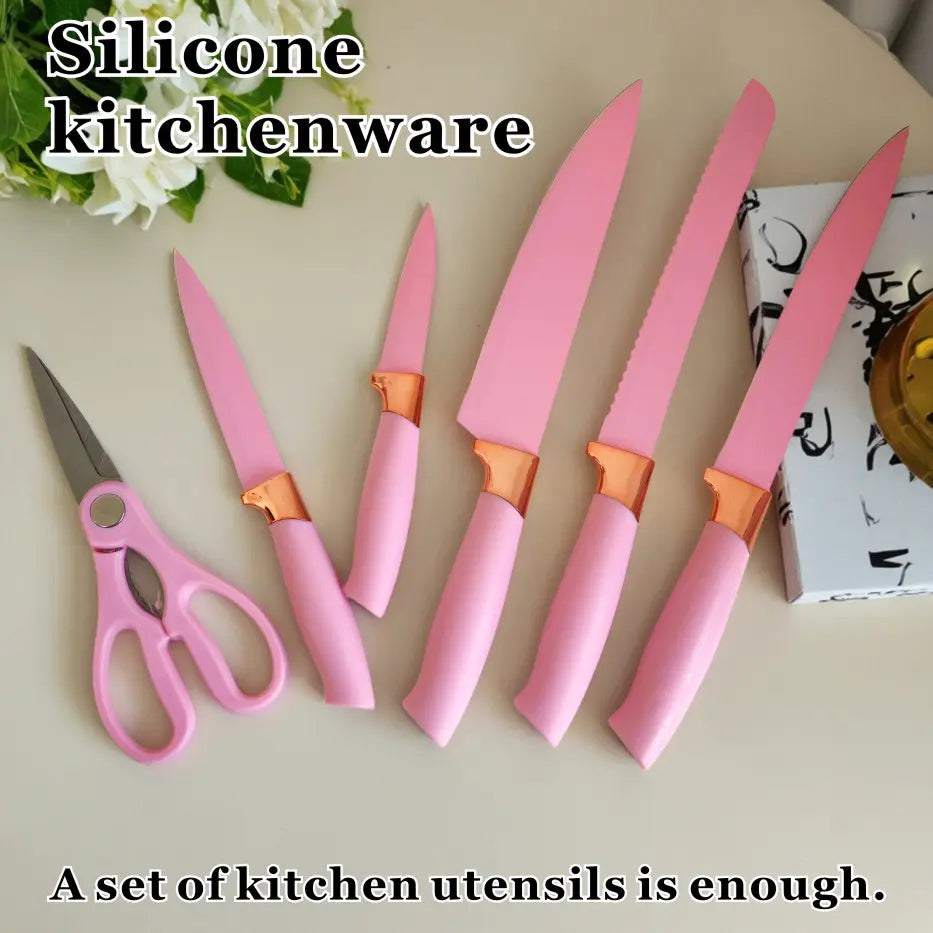 19-Piece High-Carbon Stainless Steel Kitchen Utensils Set