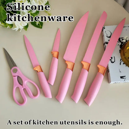 19-Piece High-Carbon Stainless Steel Kitchen Utensils Set