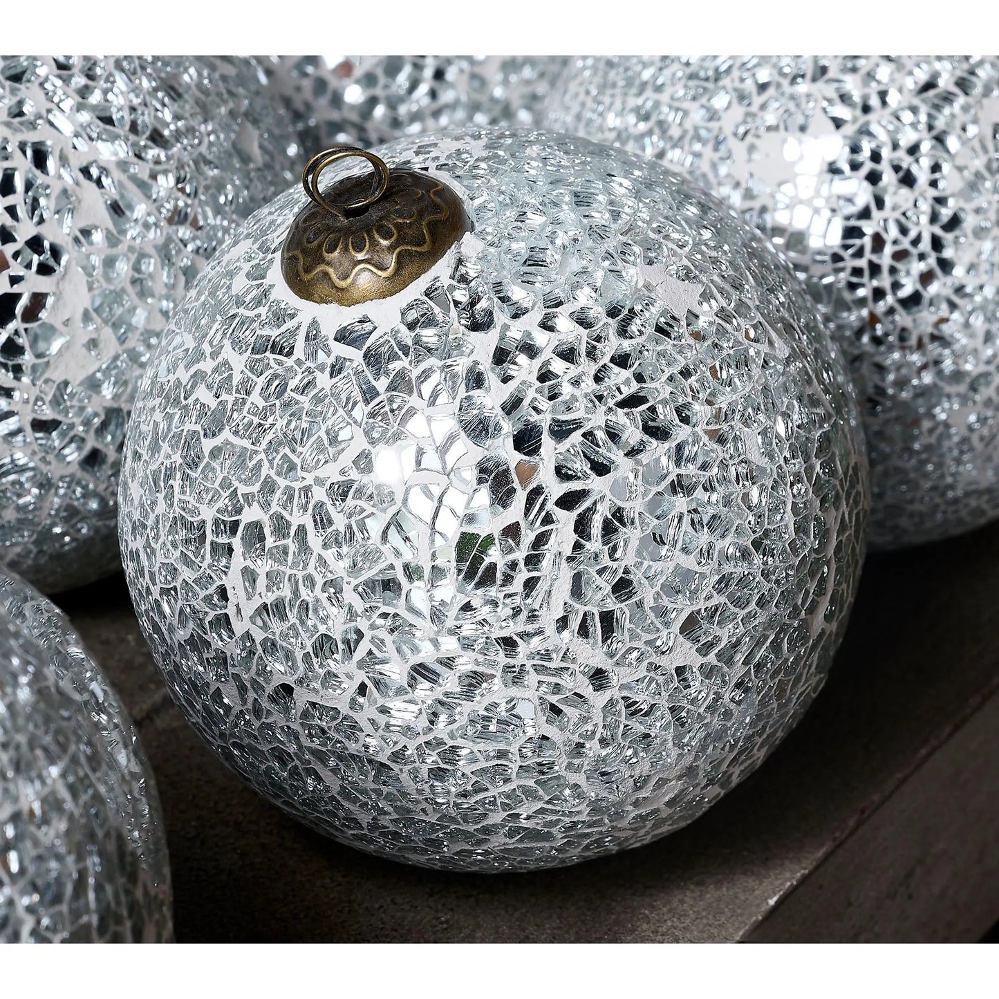 Primrose Hill Set of 9 Mercury Glass Ornaments