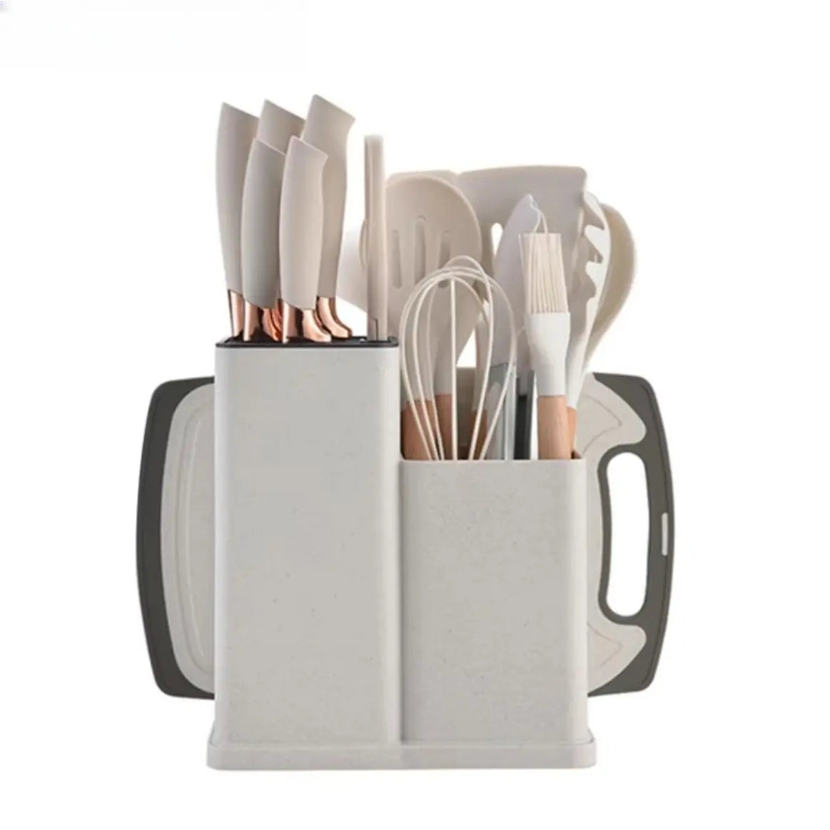 19-Piece High-Carbon Stainless Steel Kitchen Utensils Set