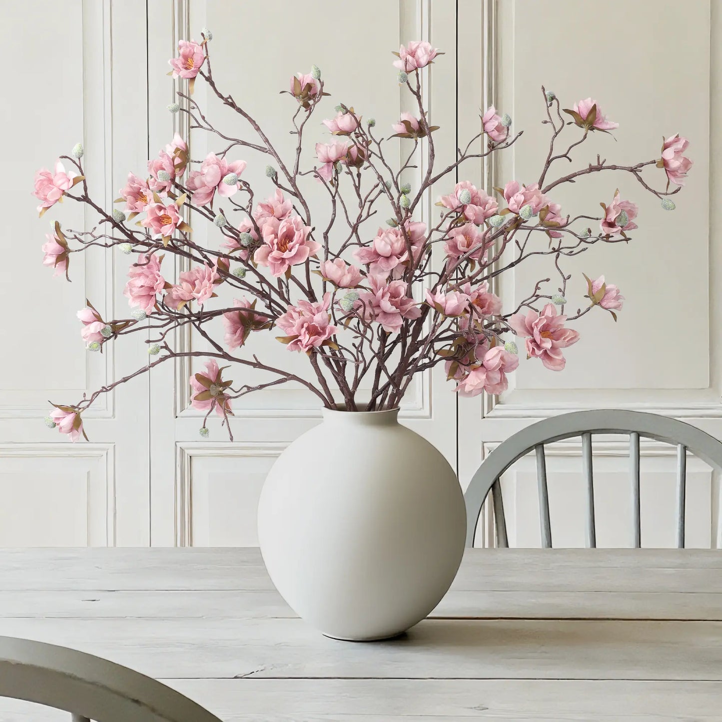Ivydale Artificial Magnolia Flower Stems (3-Piece)
