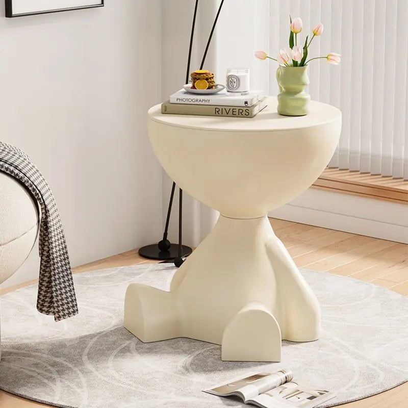 Modern Round Side Table – Bowl-Shaped End Table & Nightstand