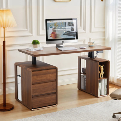 Giratree 55” Electric Standing Desk with 3 Drawers
